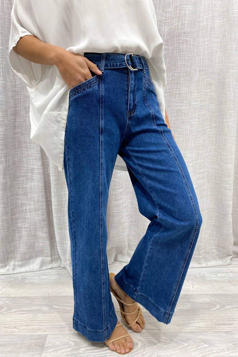 Penny Wide Leg Jeans - Denim - Image 25