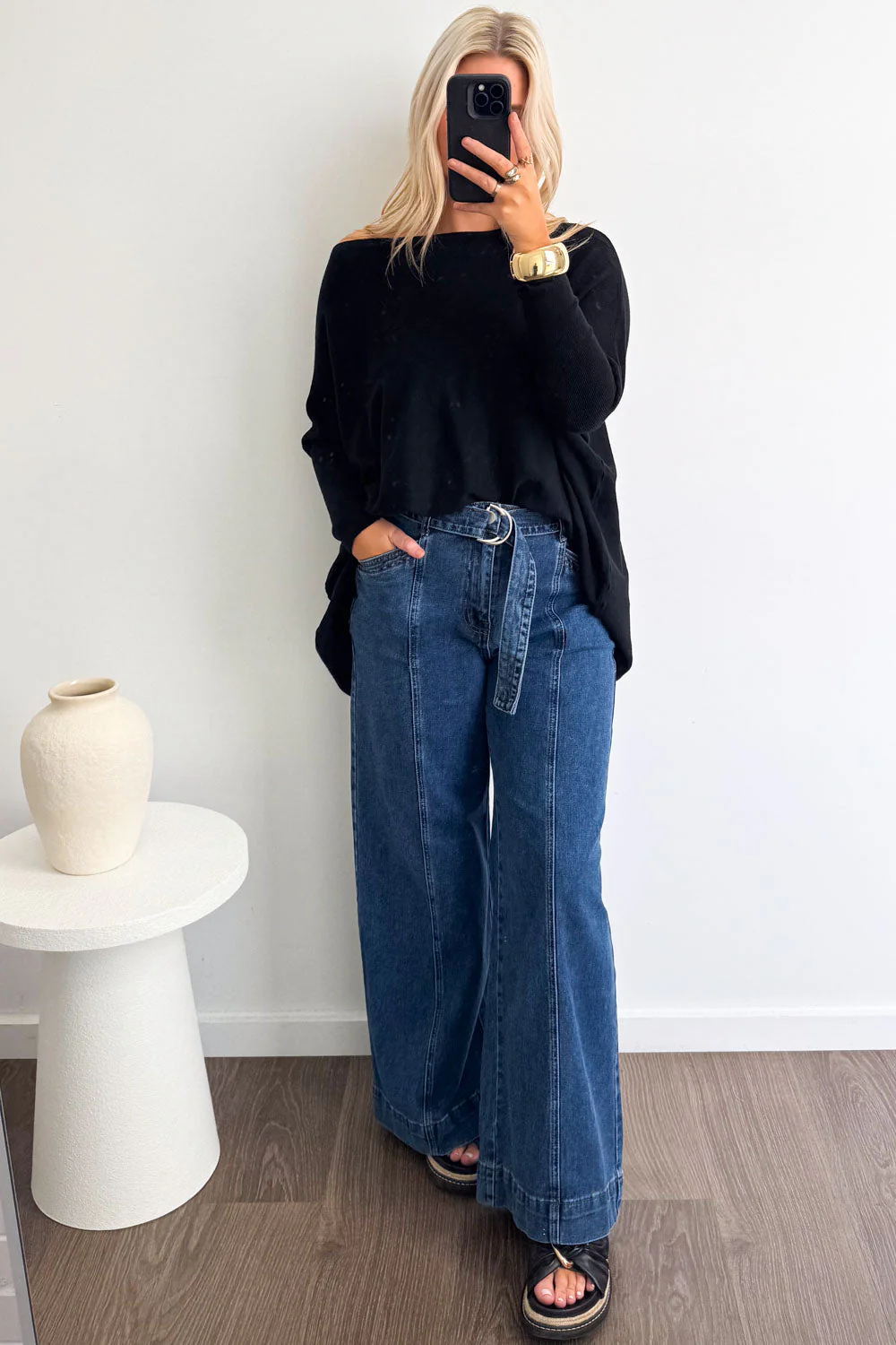 Penny Wide Leg Jeans - Denim - Image 3