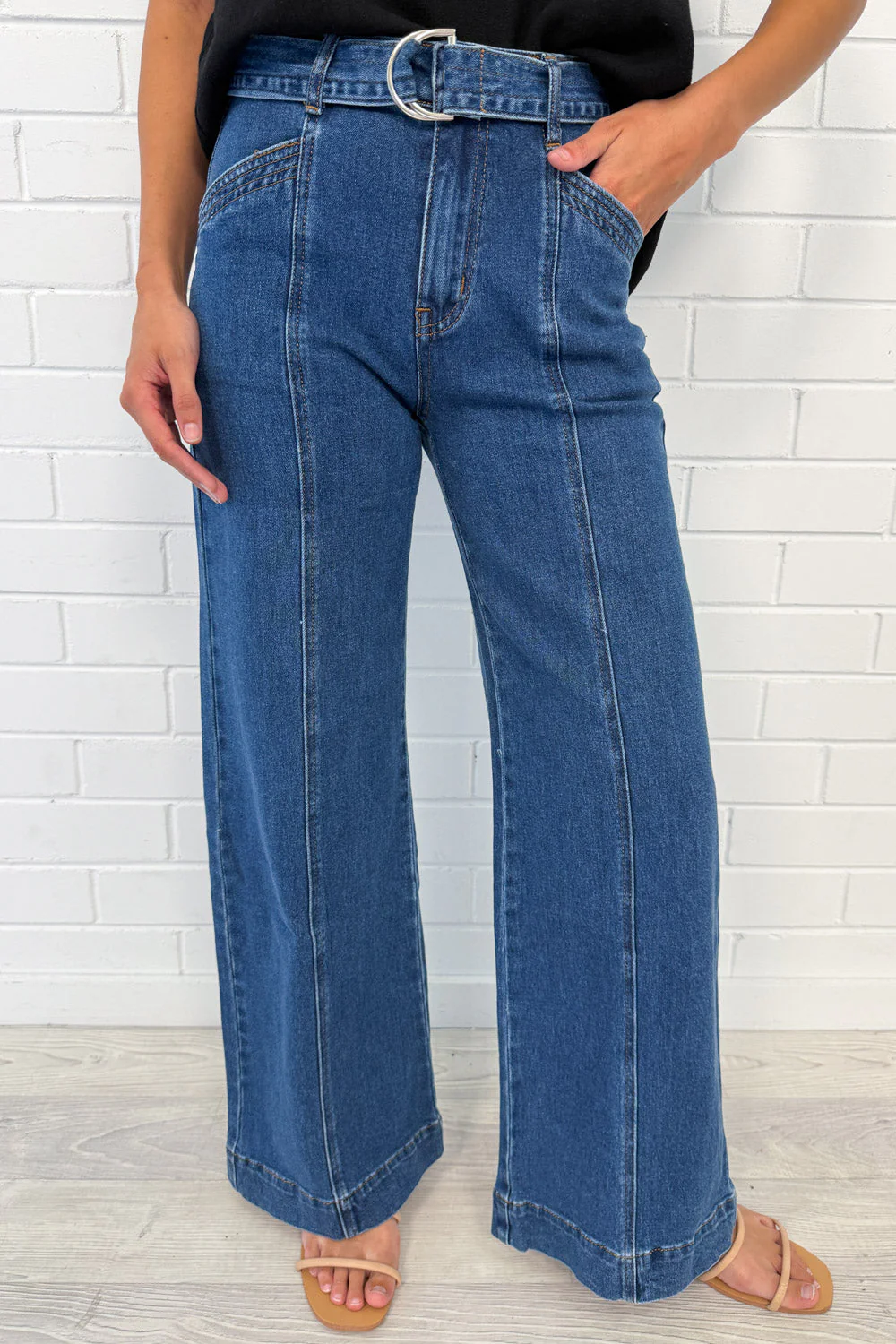 Penny Wide Leg Jeans - Denim - Image 4
