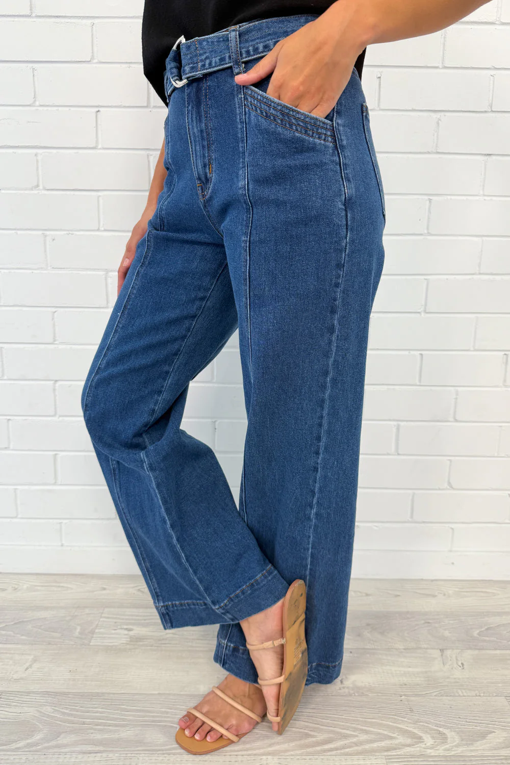 Penny Wide Leg Jeans - Denim - Image 5