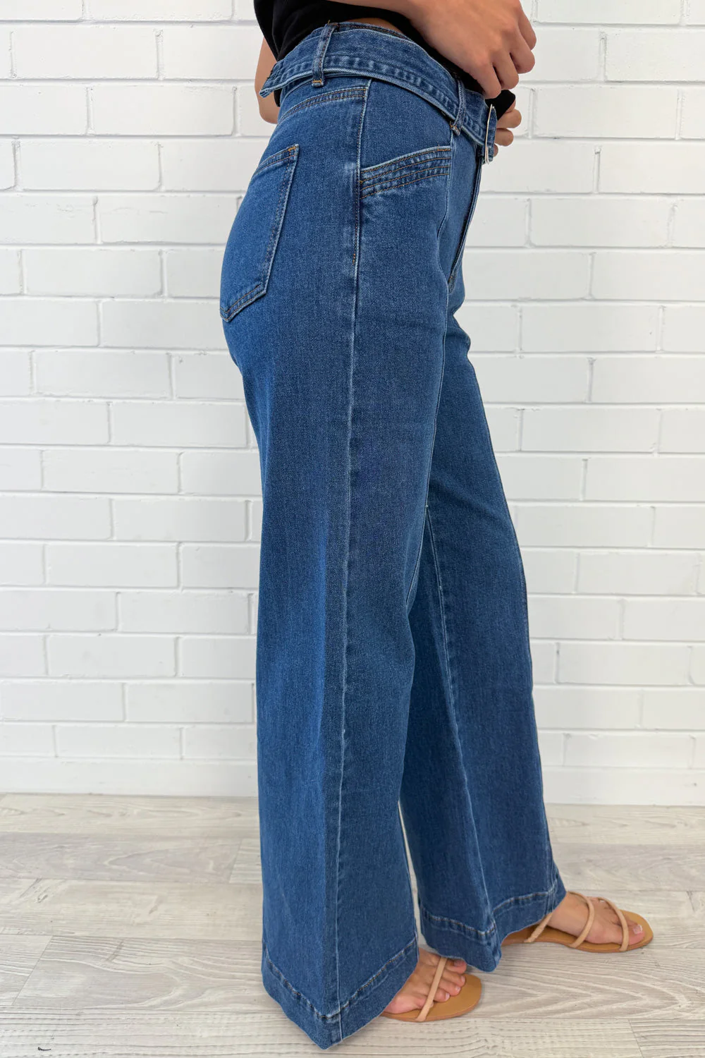 Penny Wide Leg Jeans - Denim - Image 6