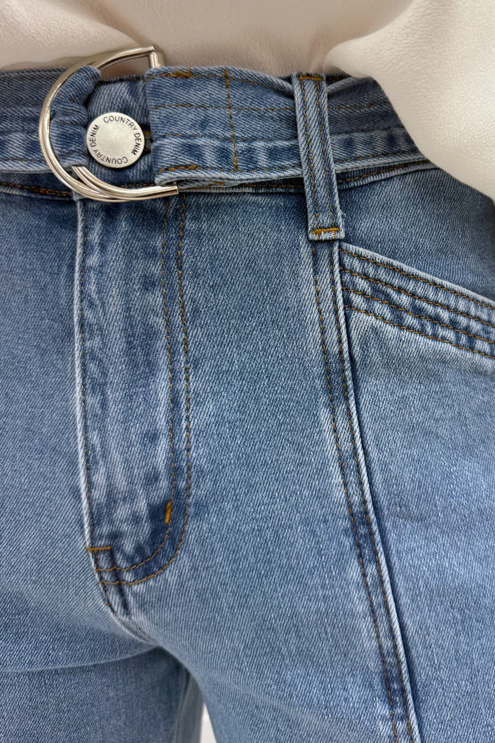 Penny Wide Leg Jeans - Light Denim - Image 8