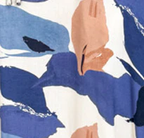 Peri Dress - Blue Multi Leaf - Image 9