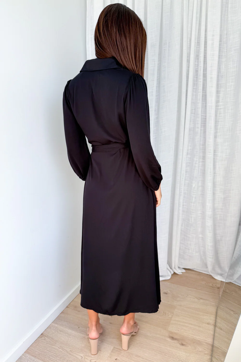 Peyton Shirt Dress - Black - Image 5