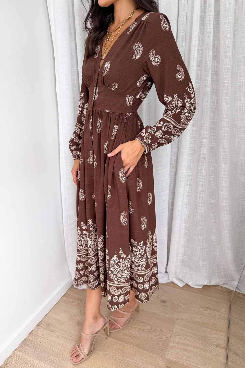 Piper Lane Dress - Chocolate Boho - Image 3