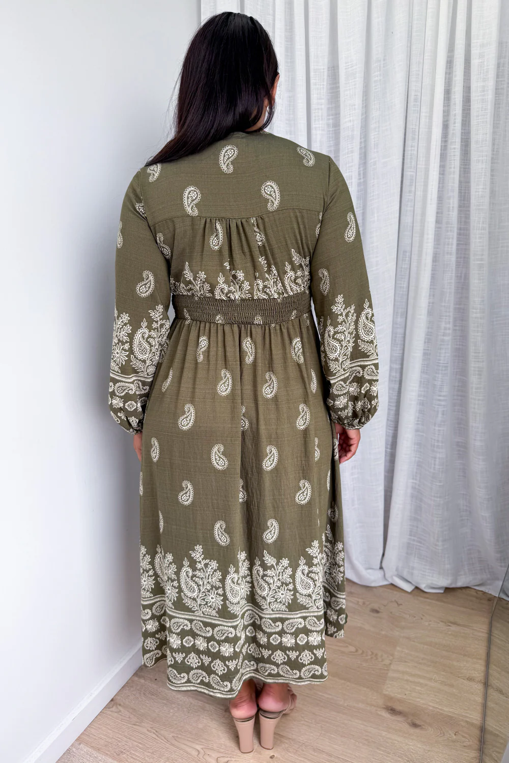 Piper Lane Dress - Khaki Boho - Image 9