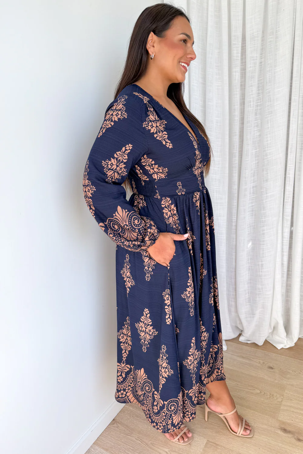 Piper Lane Dress - Navy Boho - Image 6