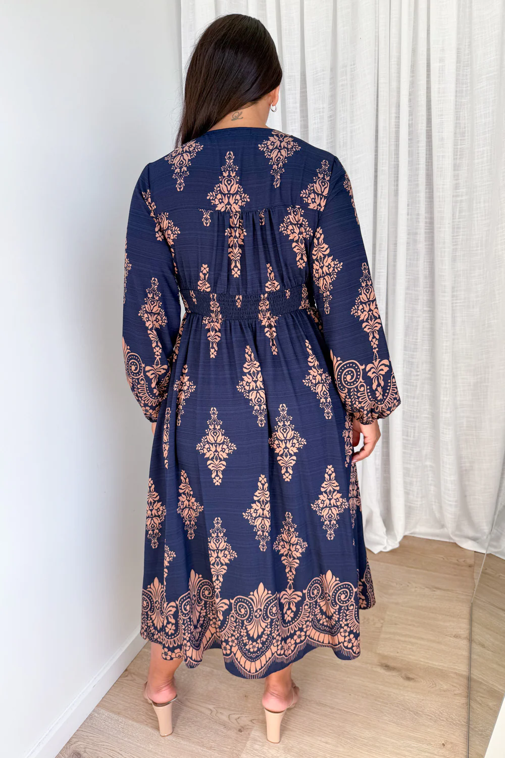 Piper Lane Dress - Navy Boho - Image 7