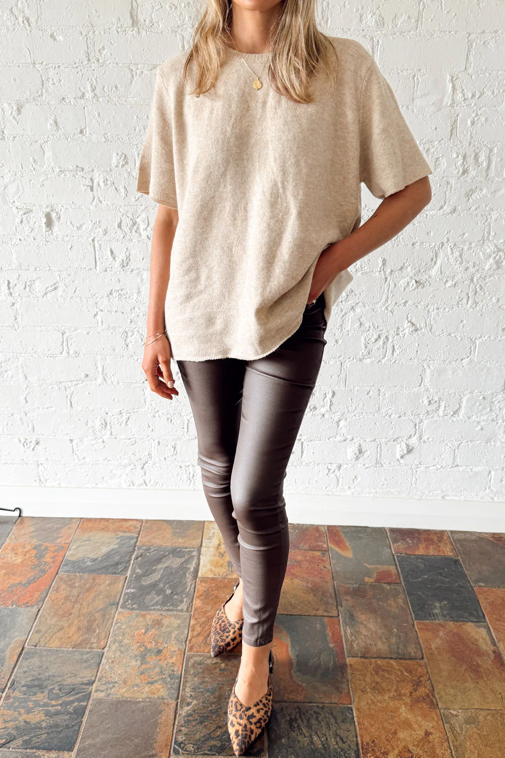 Pippa Wet Look Skinny Jeans - Image 2