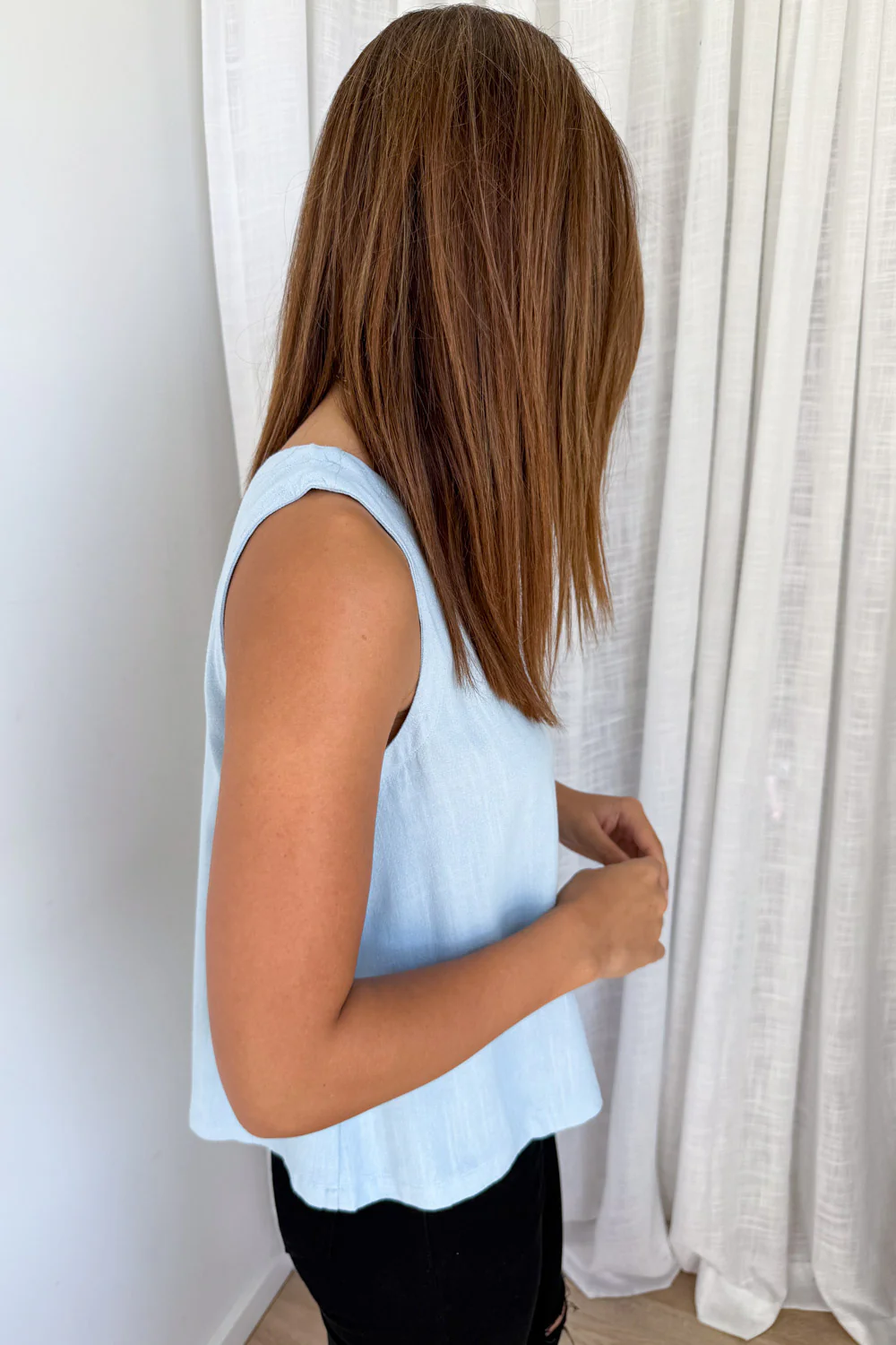 Rafaela Linen Top - Image 8