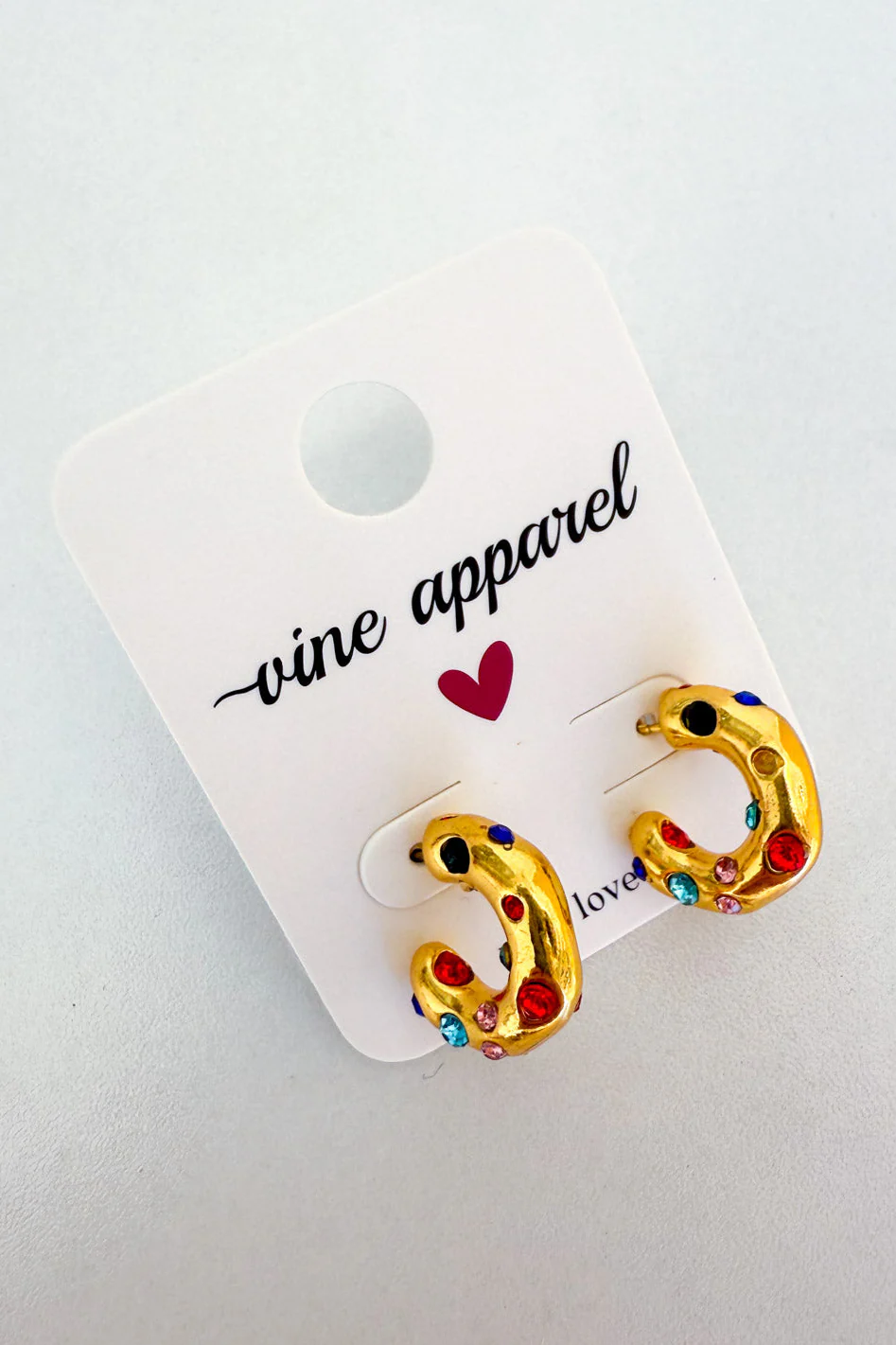 Raina Embellished Earrings - Multi - Image 3