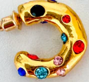 Raina Embellished Earrings - Multi - Image 5