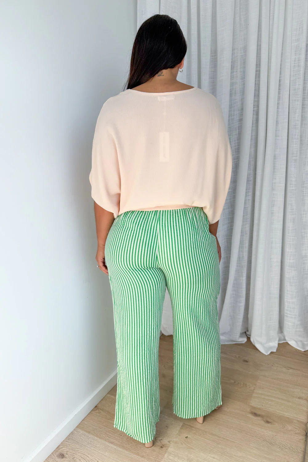 Rani Pants - Green Stripe - Image 10