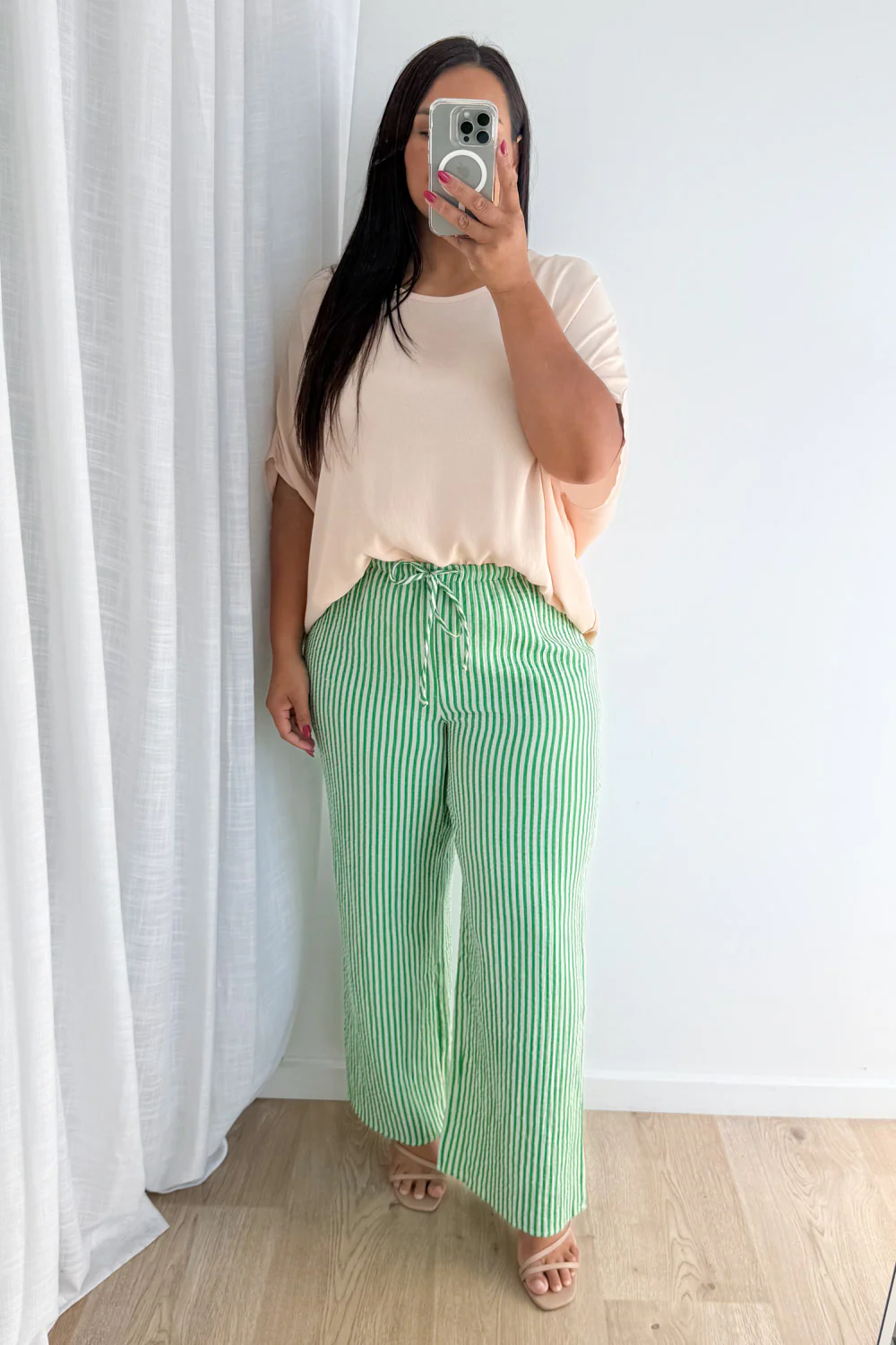Rani Pants - Green Stripe - Image 11