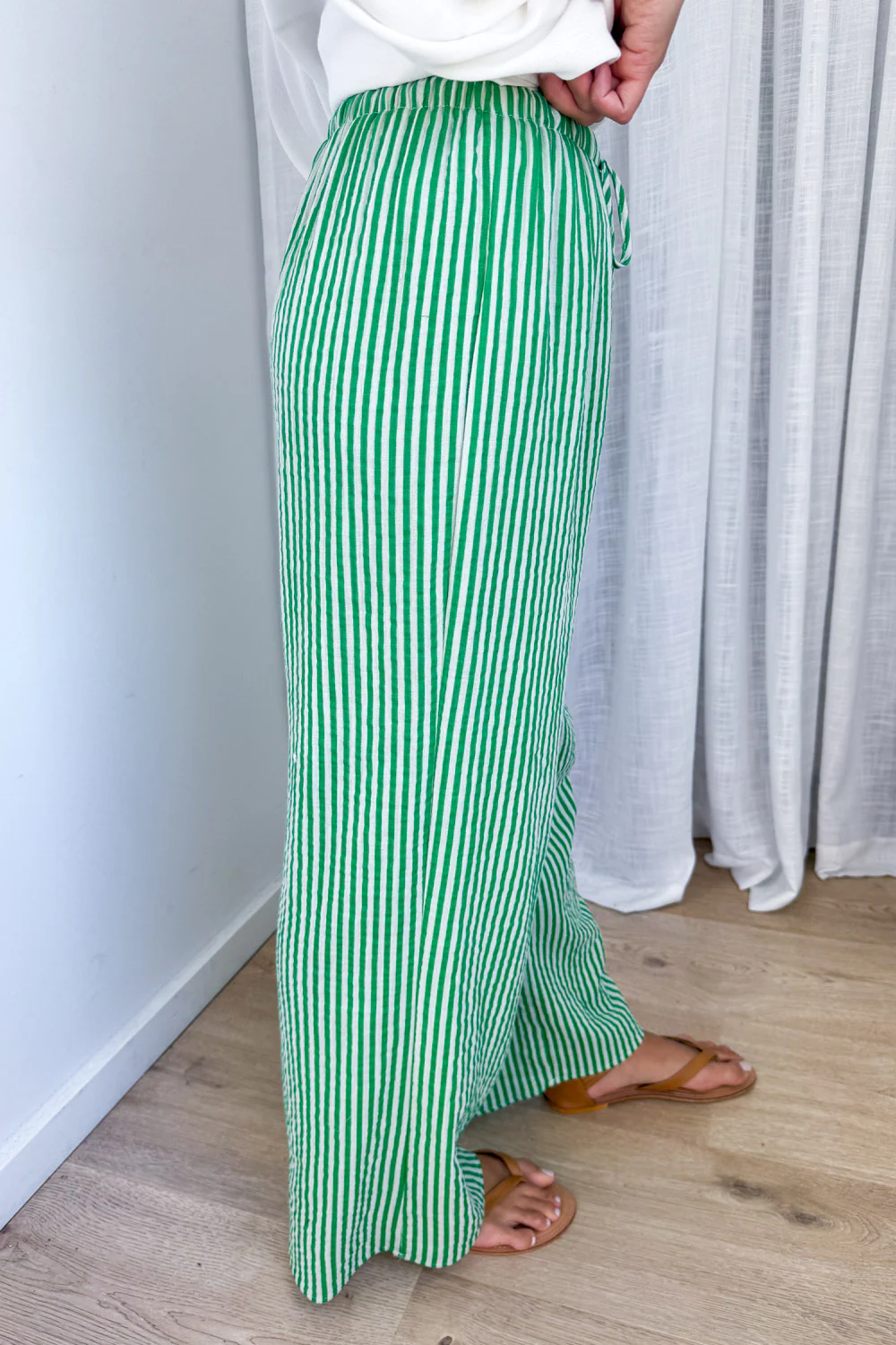 Rani Pants - Green Stripe - Image 4