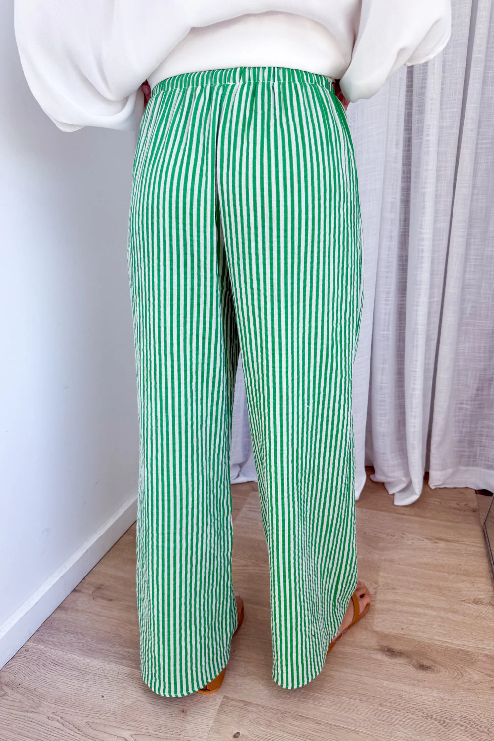 Rani Pants - Green Stripe - Image 5