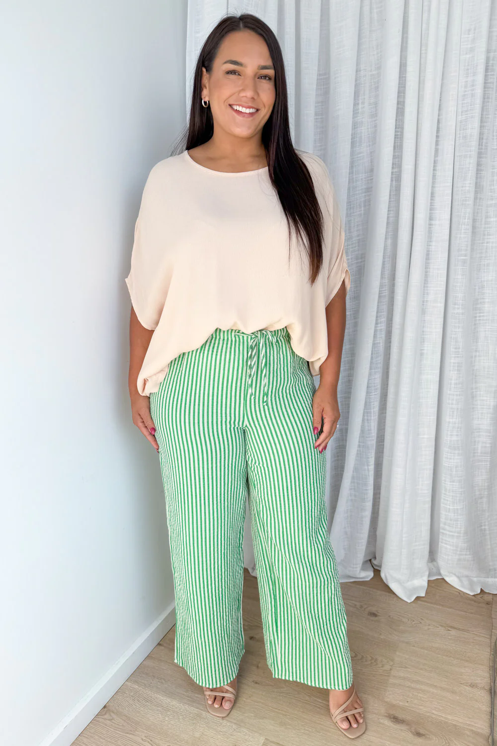 Rani Pants - Green Stripe - Image 8