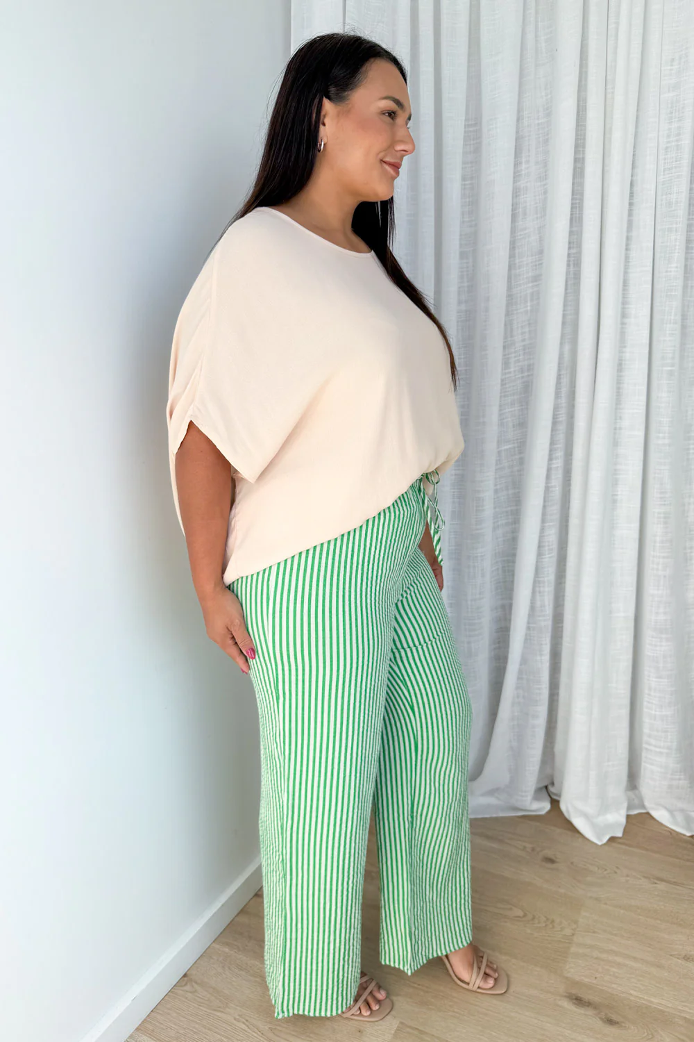 Rani Pants - Green Stripe - Image 9