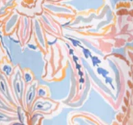 Reed Dress - Blue Abstract Paisley - Image 7