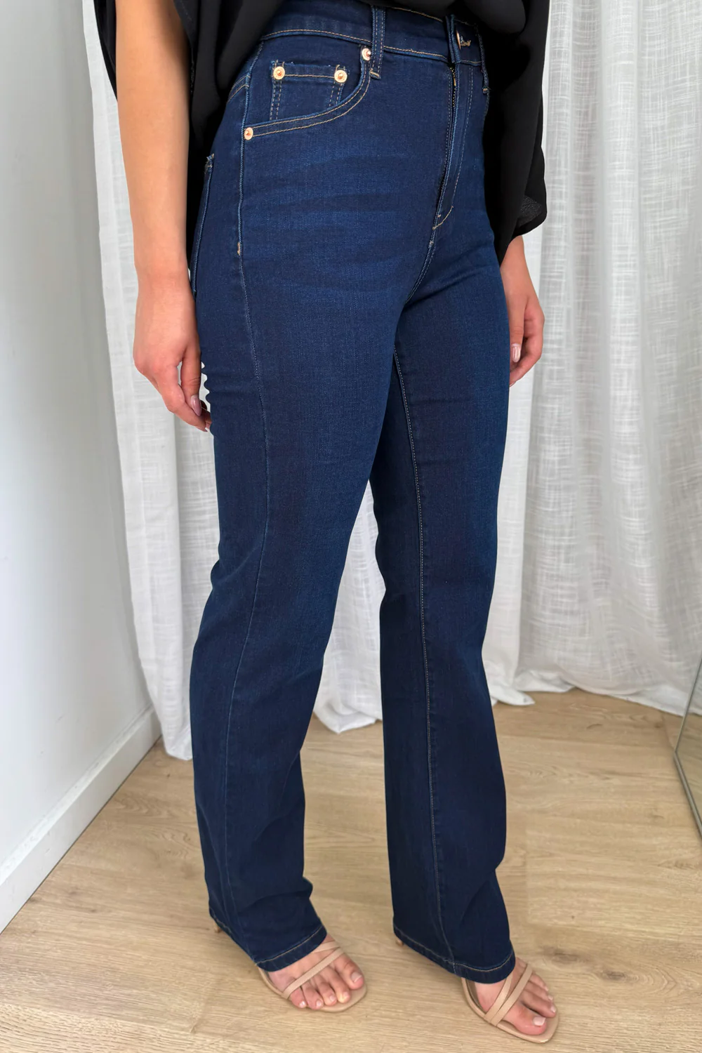 Reo Straight Leg Jeans - Indigo - Image 10