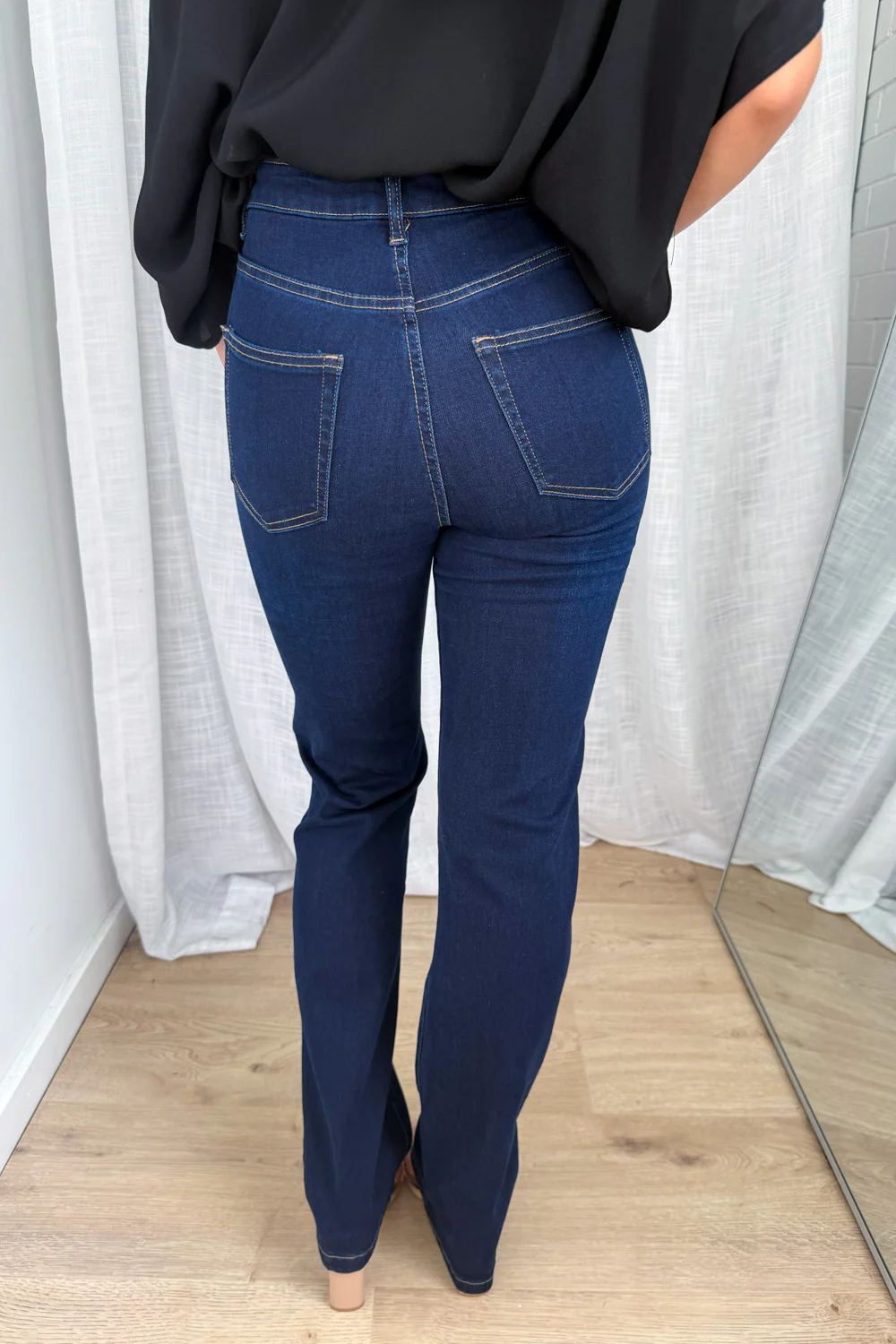 Reo Straight Leg Jeans - Indigo - Image 12