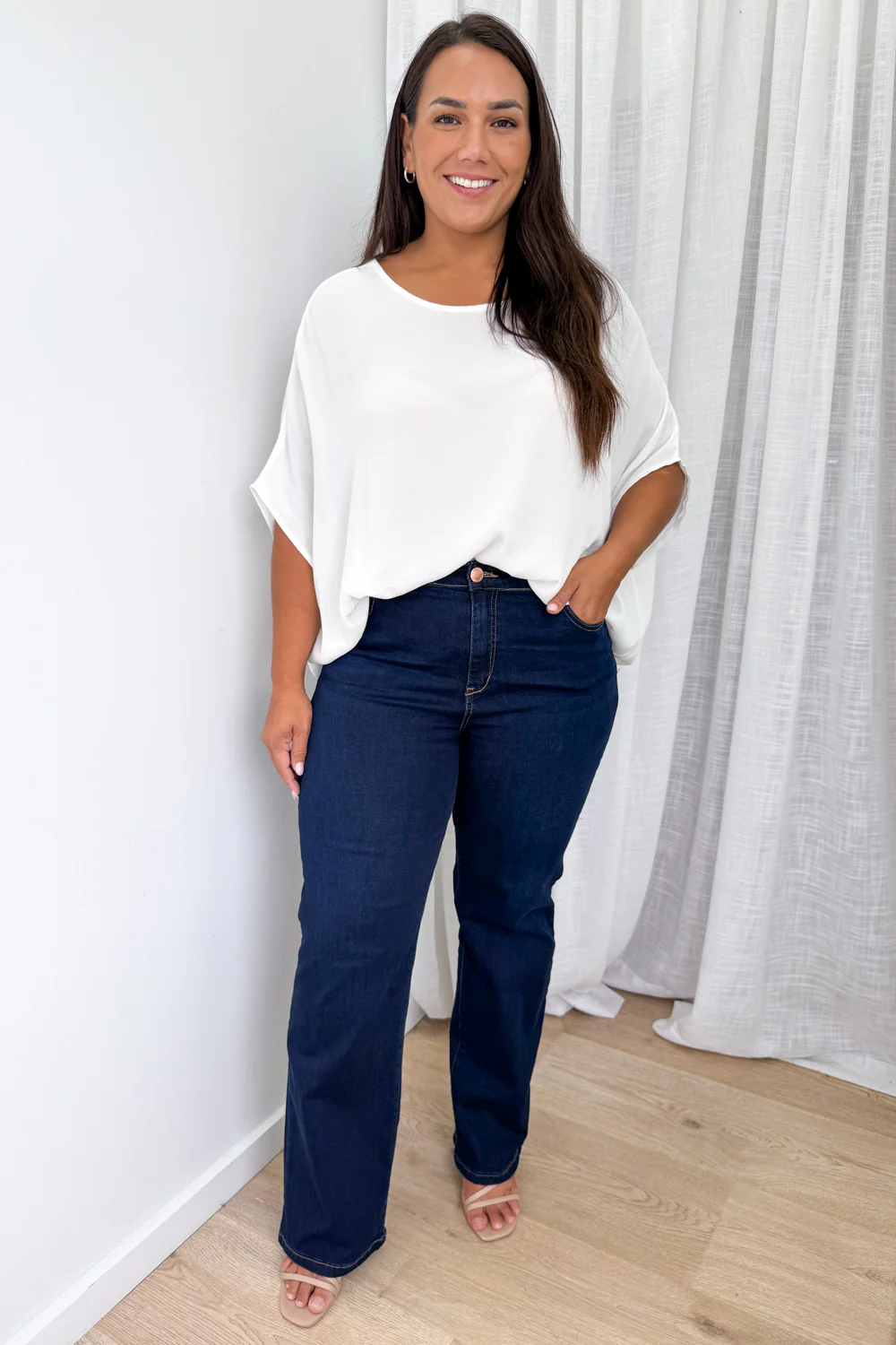 Reo Straight Leg Jeans - Indigo - Image 14