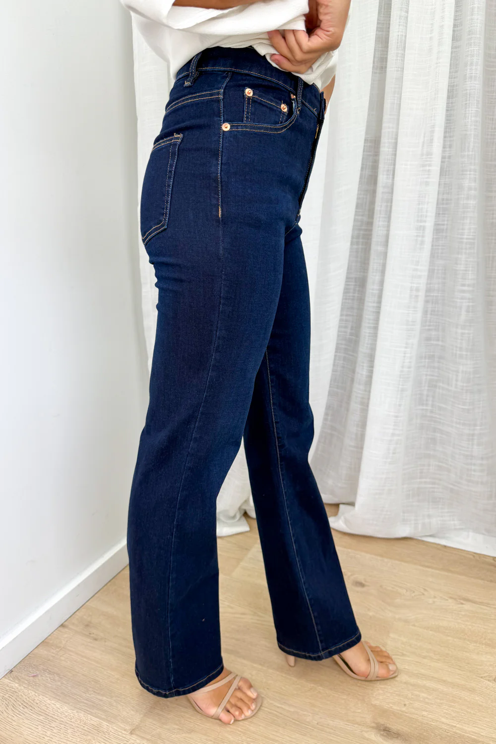 Reo Straight Leg Jeans - Indigo - Image 3