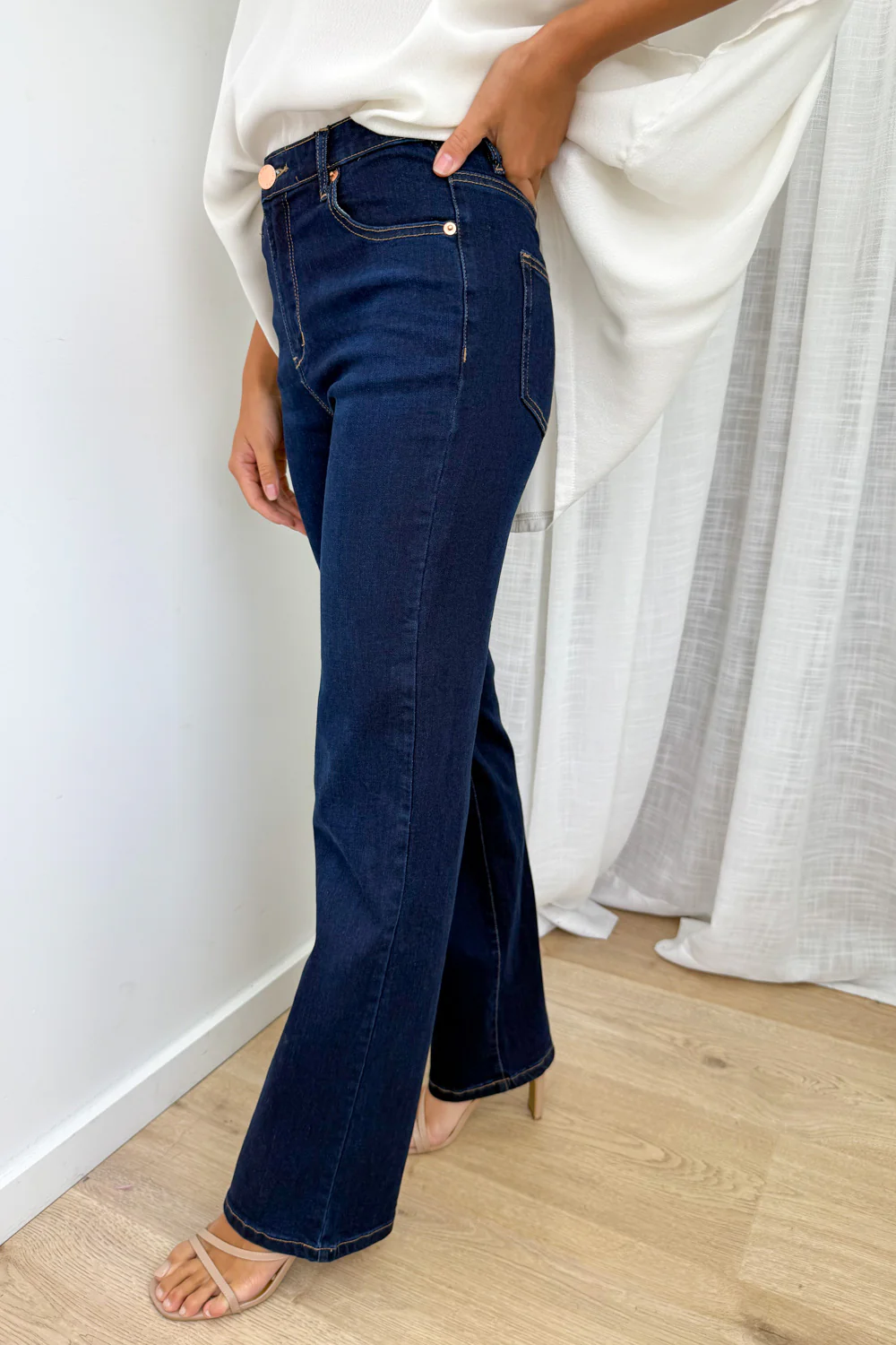 Reo Straight Leg Jeans - Indigo - Image 4