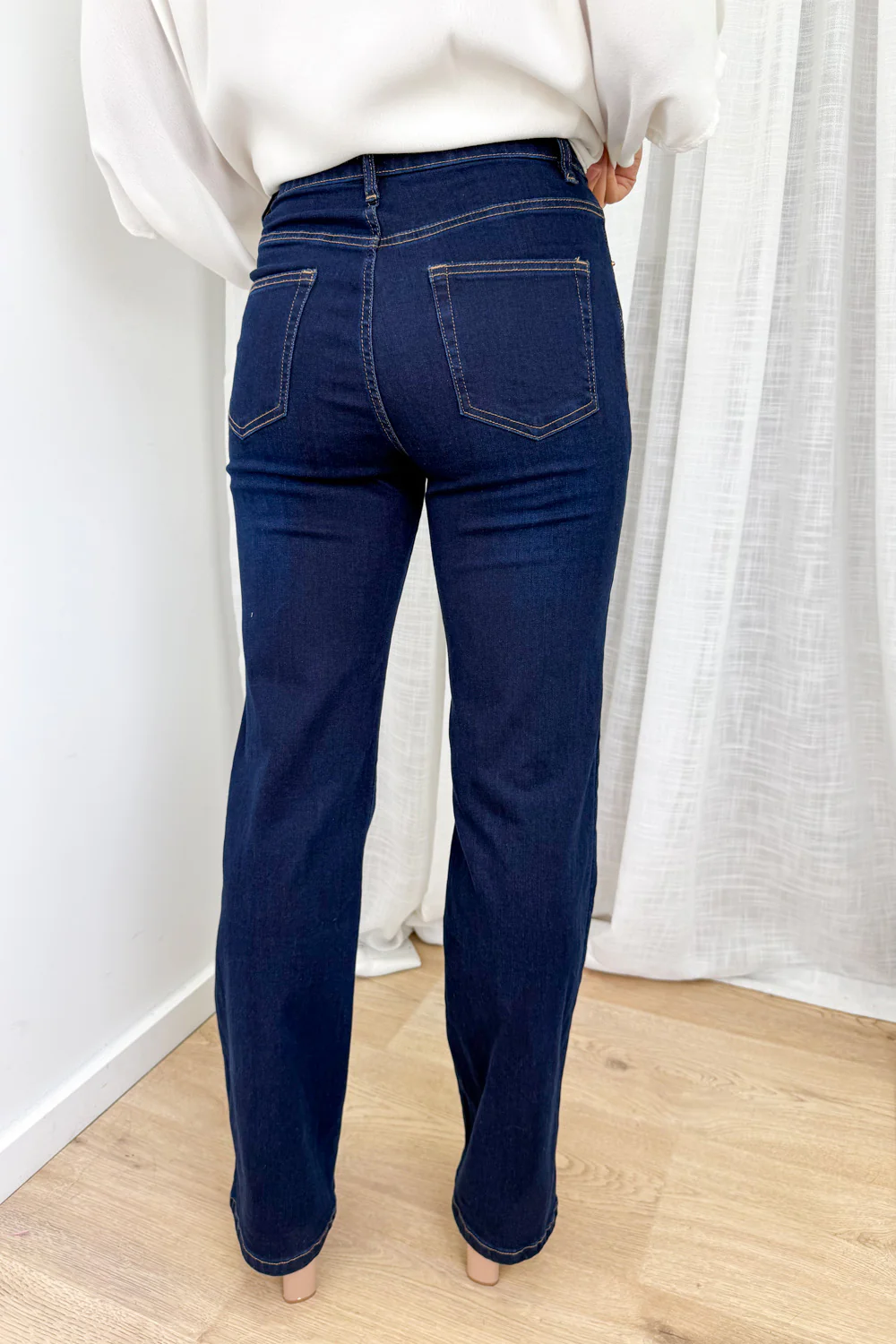Reo Straight Leg Jeans - Indigo - Image 5