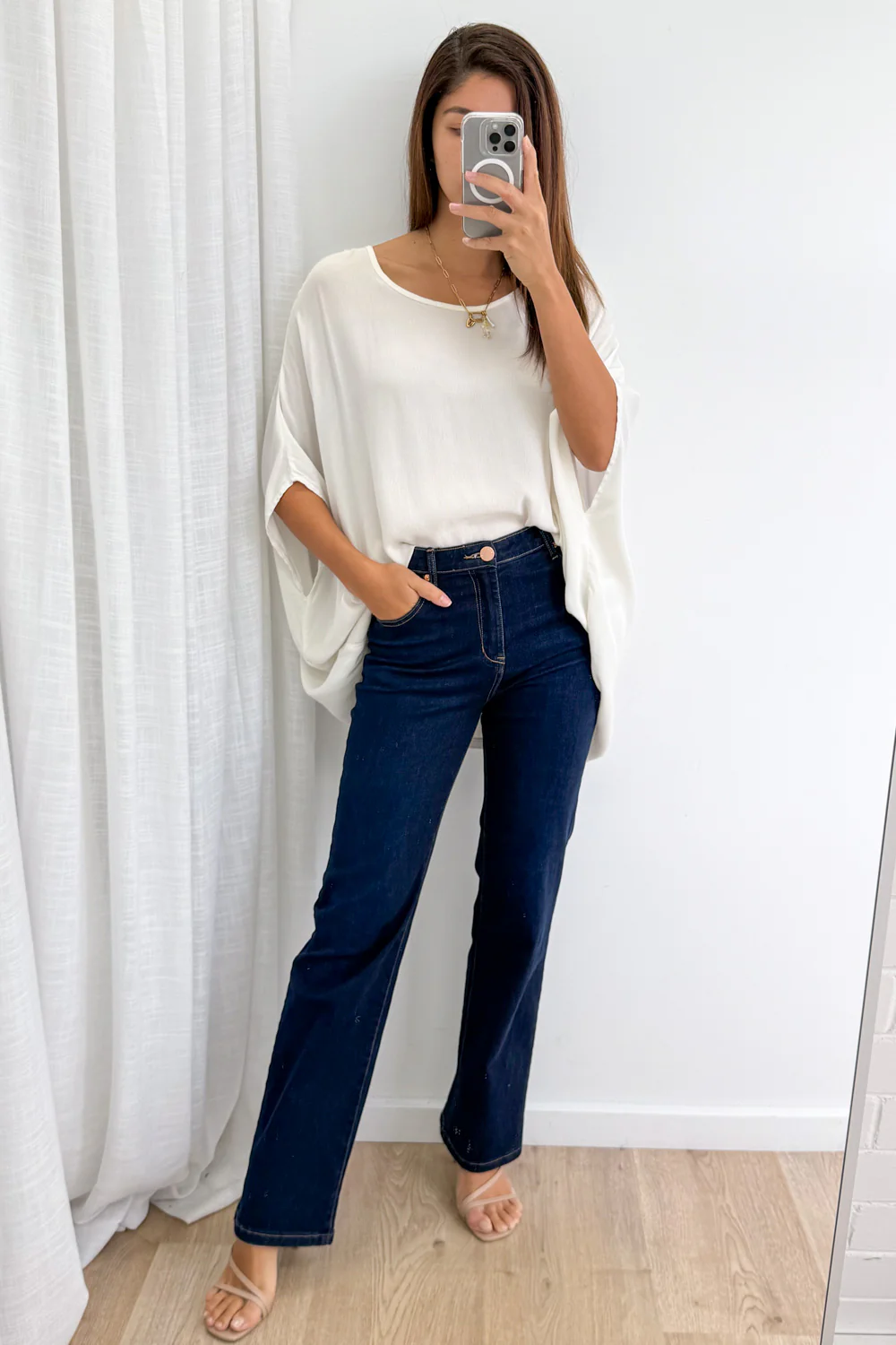 Reo Straight Leg Jeans - Indigo - Image 6