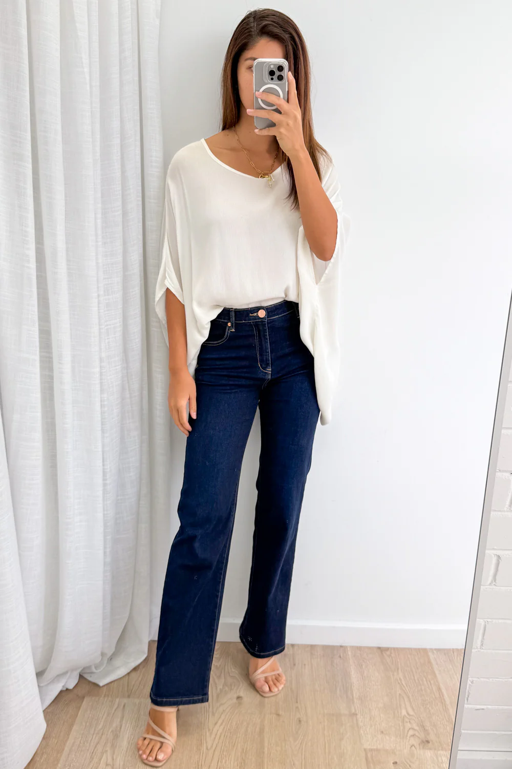 Reo Straight Leg Jeans - Indigo - Image 7