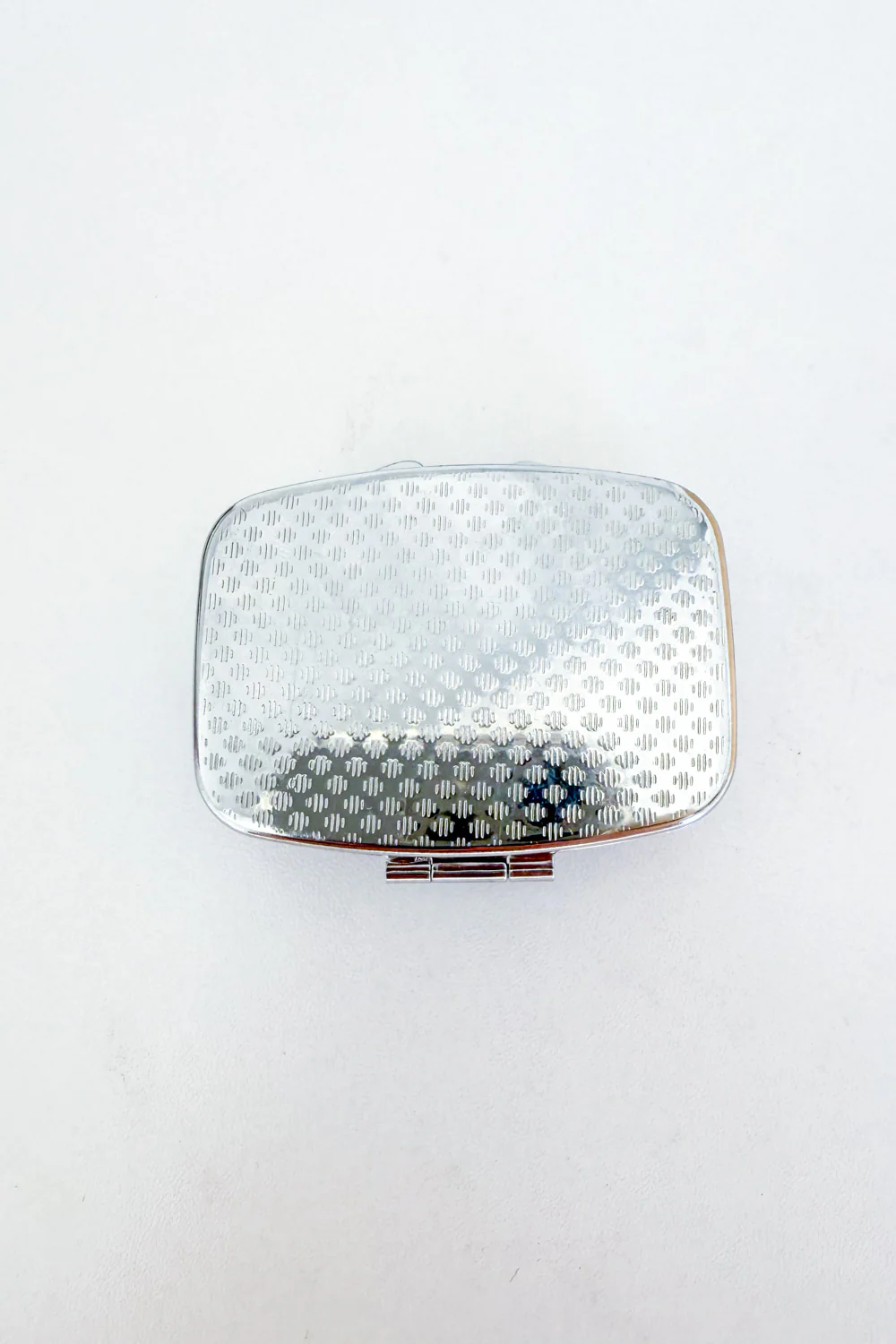 Rhinestone Pill Box - Silver - Image 4