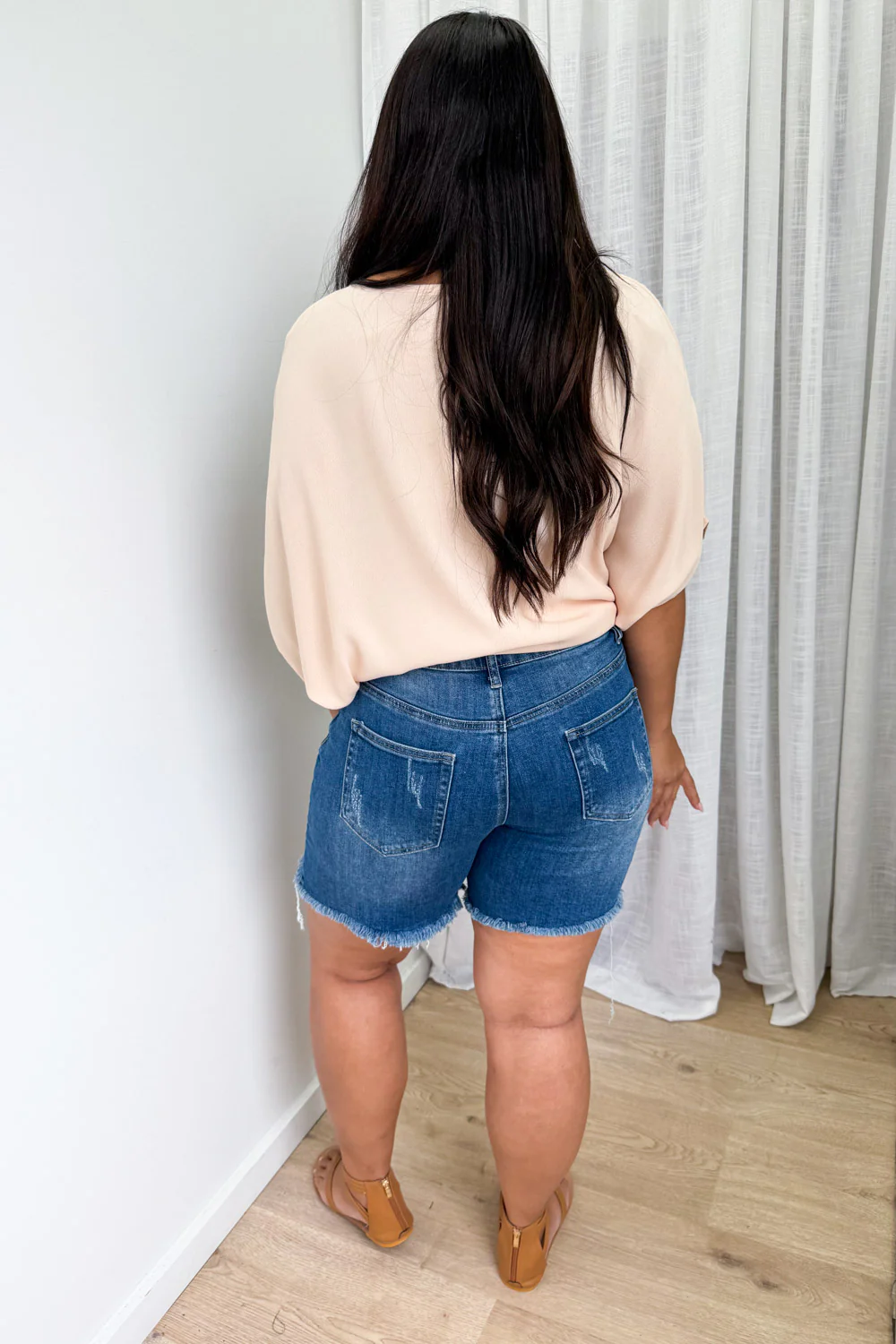 Riley Shorts - Dark Denim - Image 11