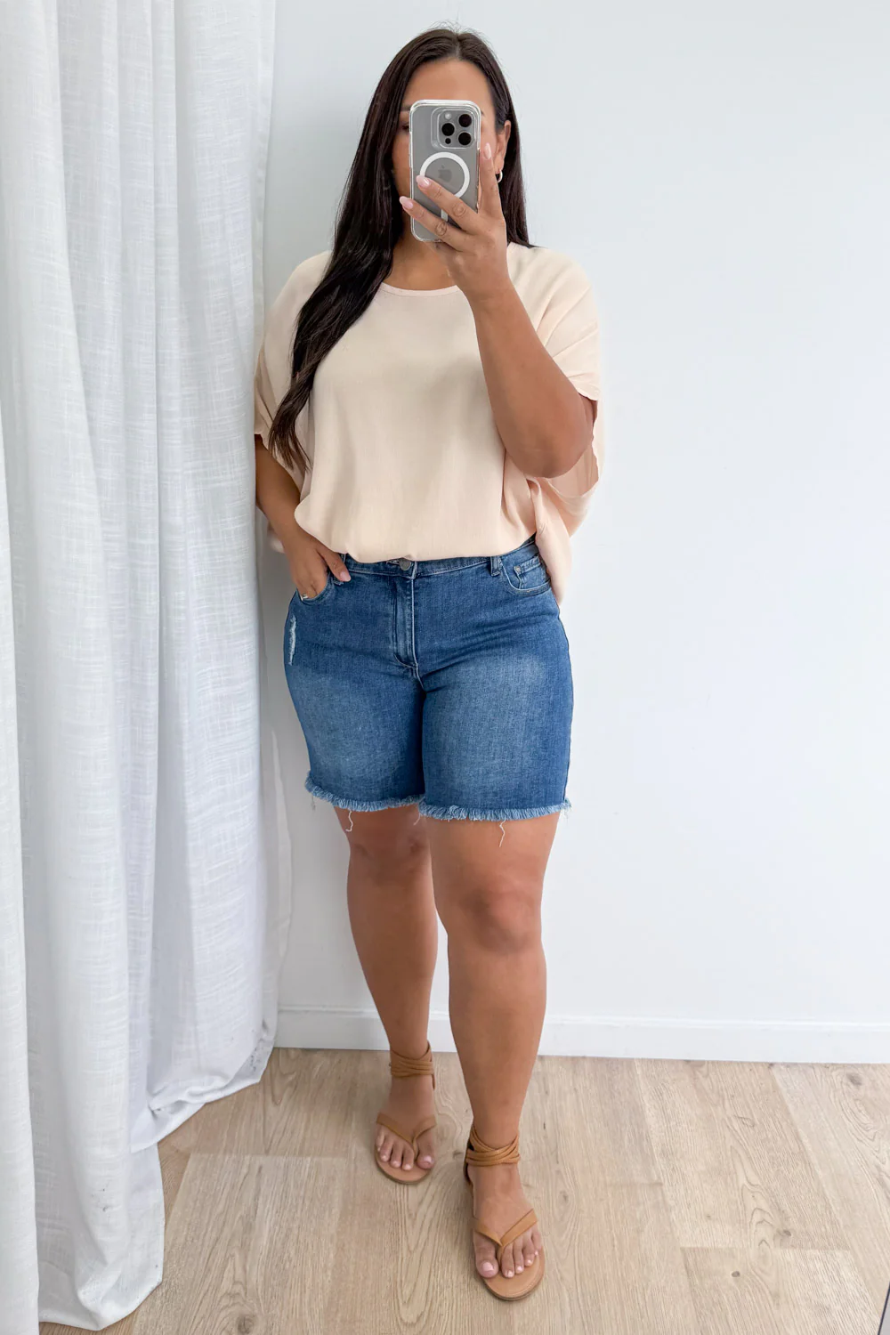 Riley Shorts - Dark Denim - Image 12