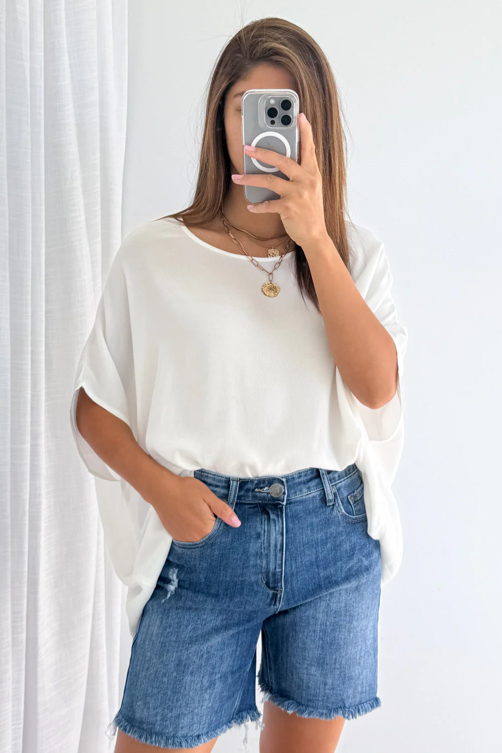 Riley Shorts - Dark Denim - Image 3