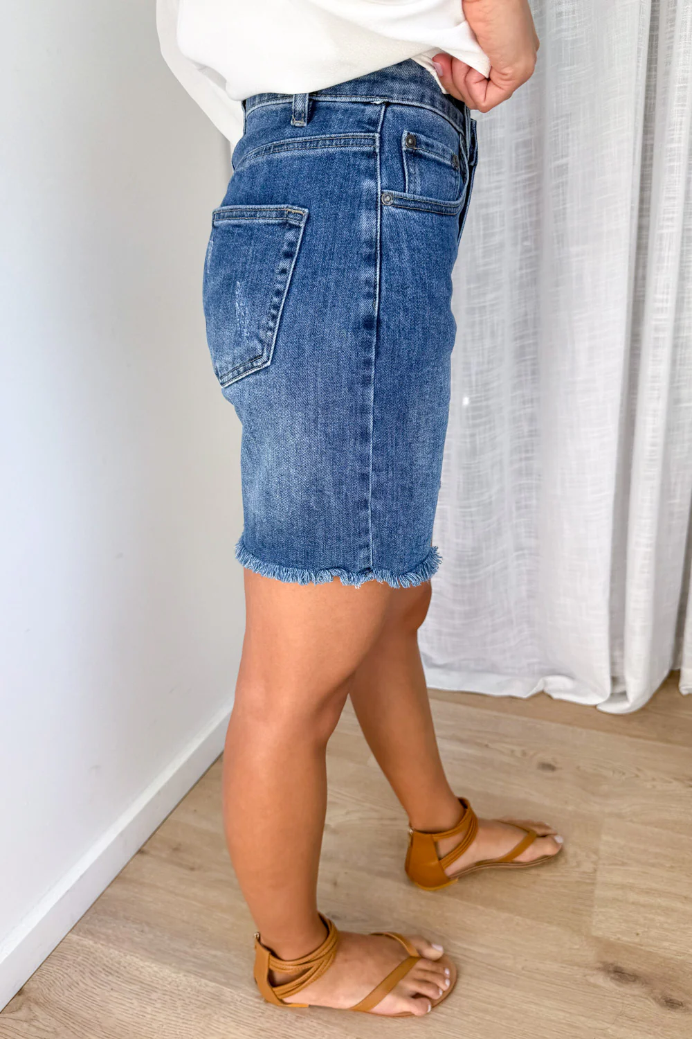 Riley Shorts - Dark Denim - Image 6
