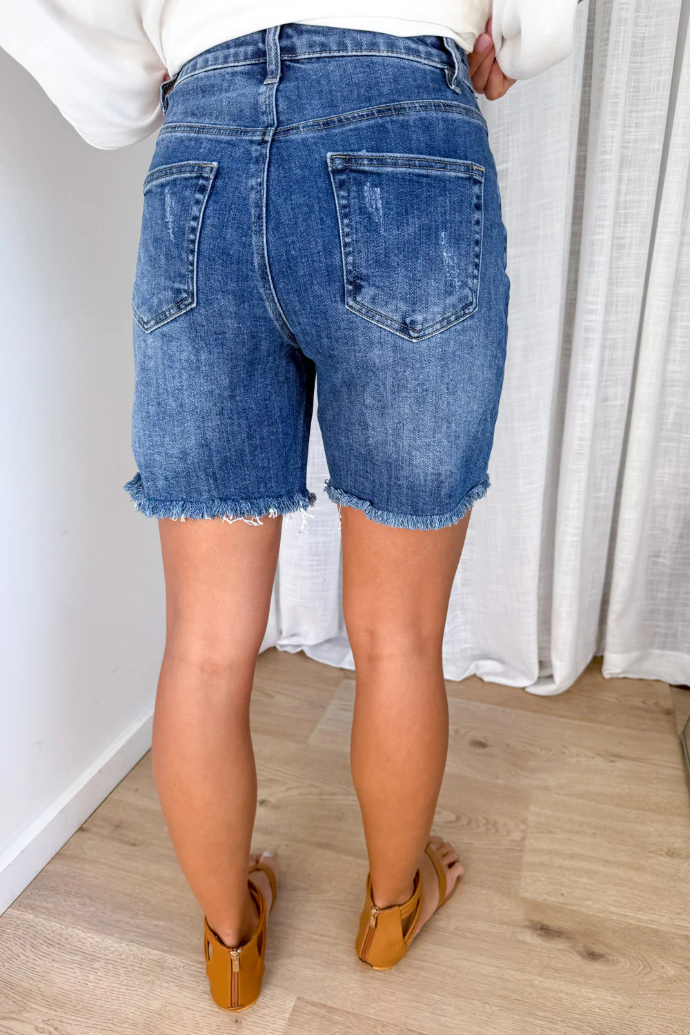 Riley Shorts - Dark Denim - Image 7