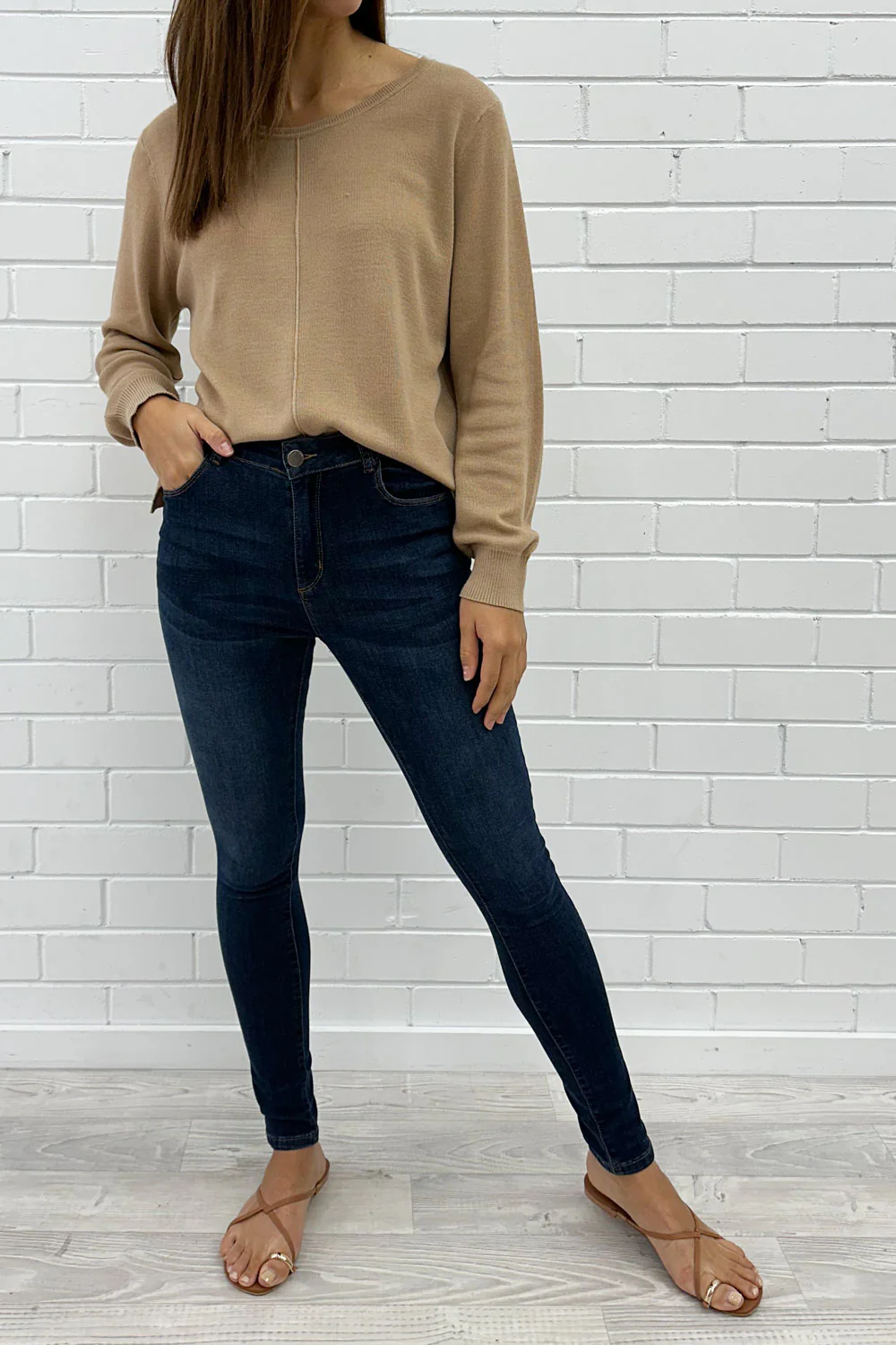 Romy Skinny Jeans - Dark Denim - Image 2