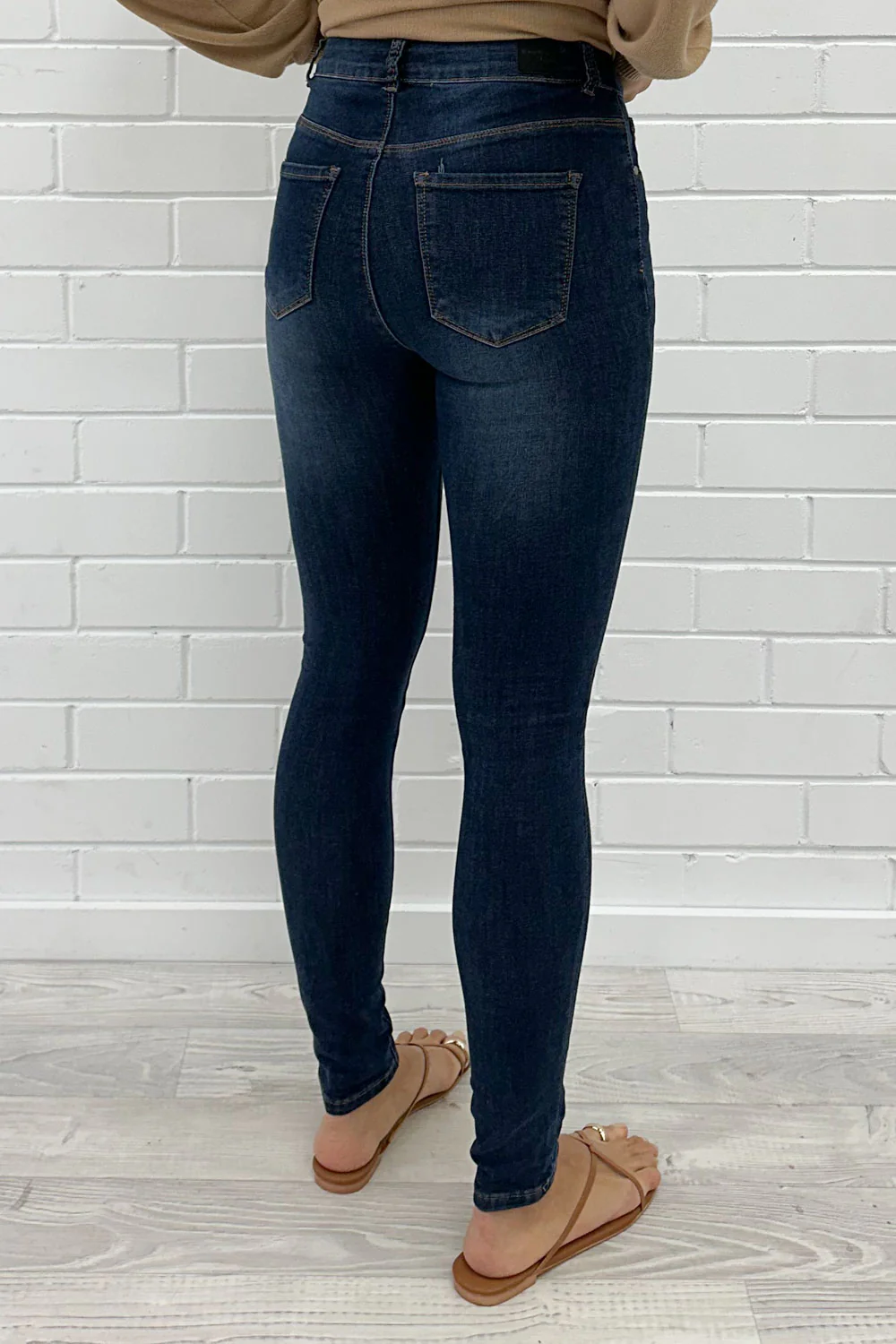 Romy Skinny Jeans - Dark Denim - Image 5