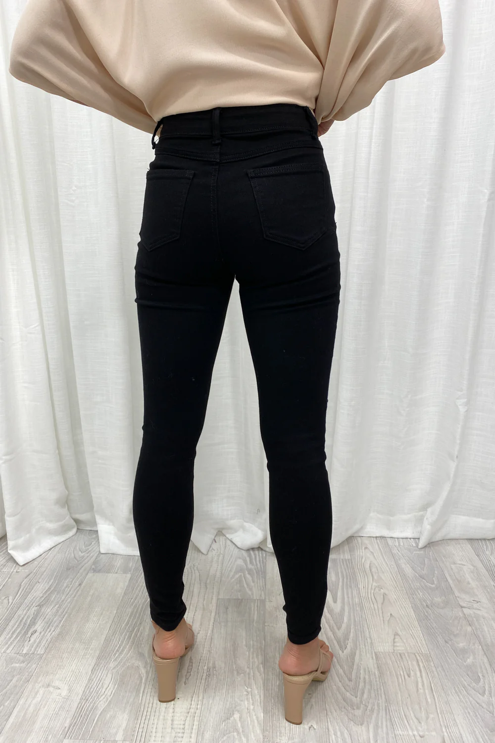 Ryder Skinny Ripped Jeans - Black Denim - Image 5