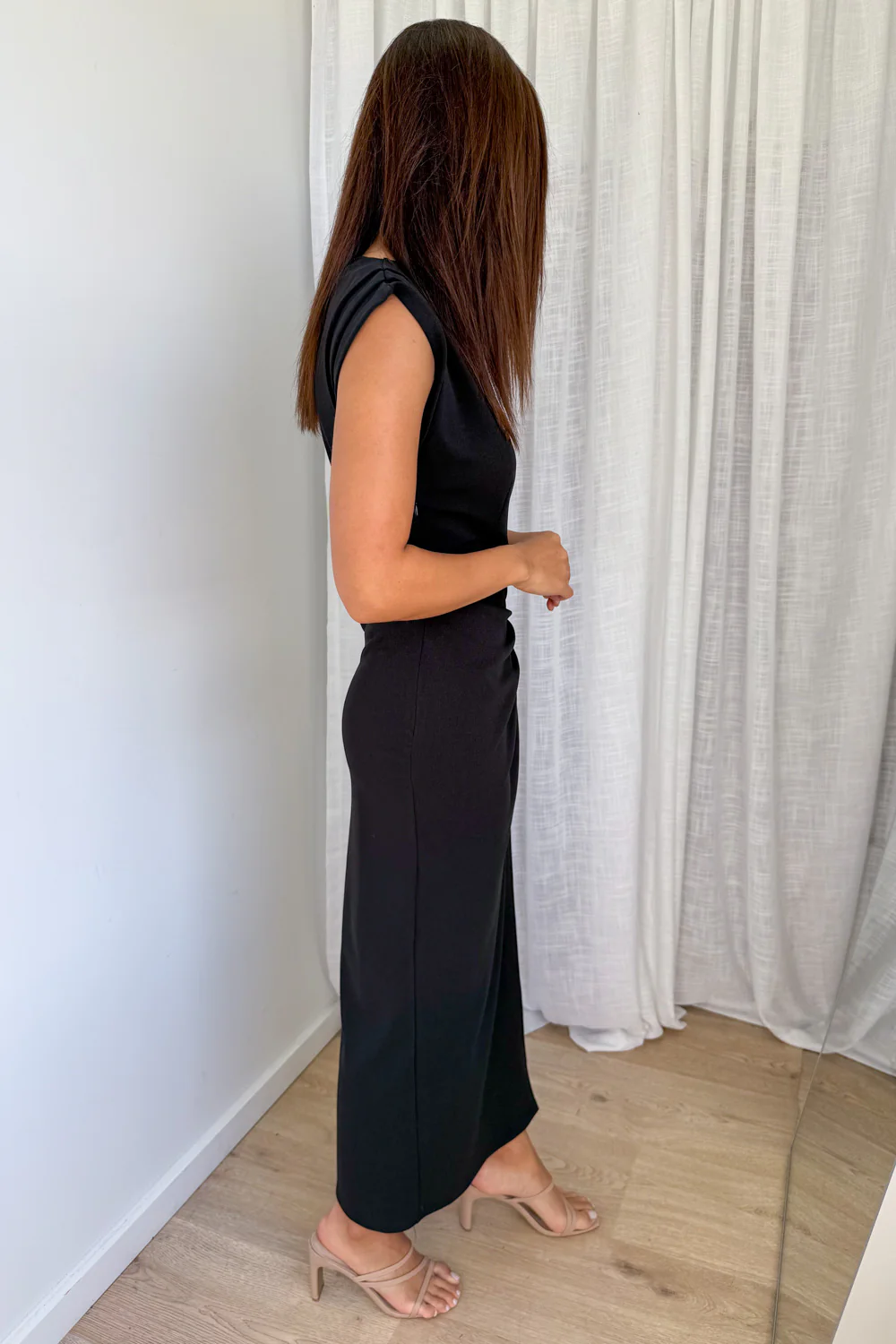 Sabina Maxi Dress - Black - Image 3