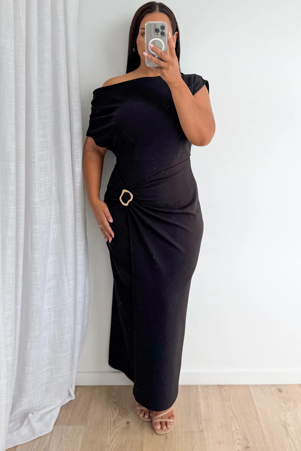 Sabina Maxi Dress - Black - Image 6