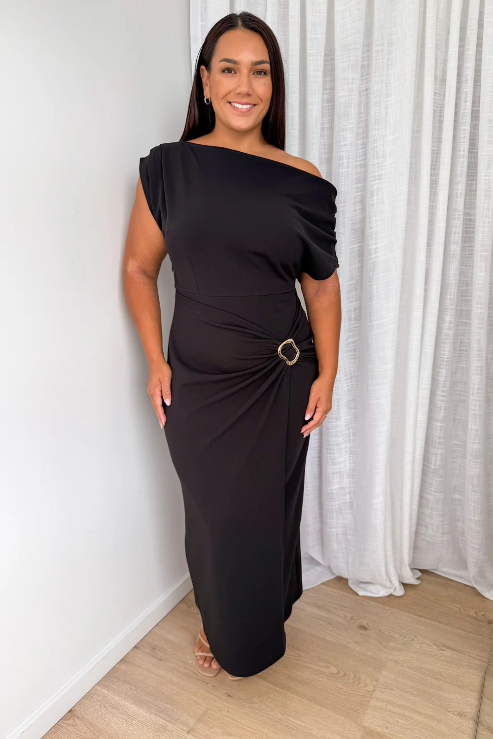 Sabina Maxi Dress - Black - Image 7