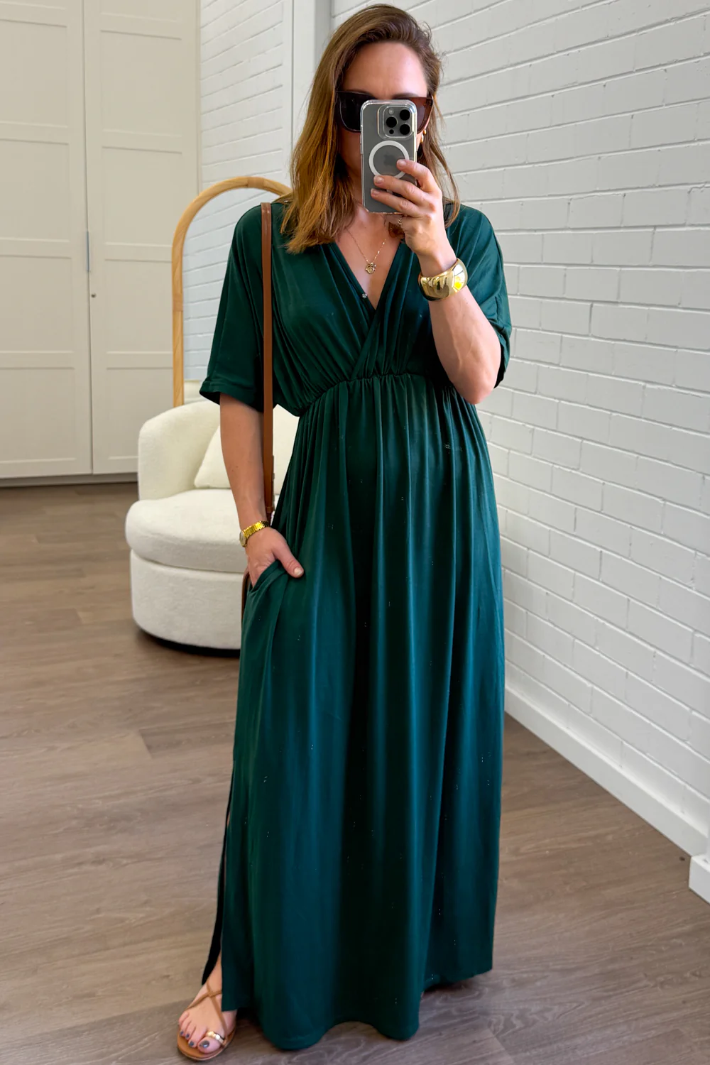 Sabrina Dress -  Emerald Green - Image 13