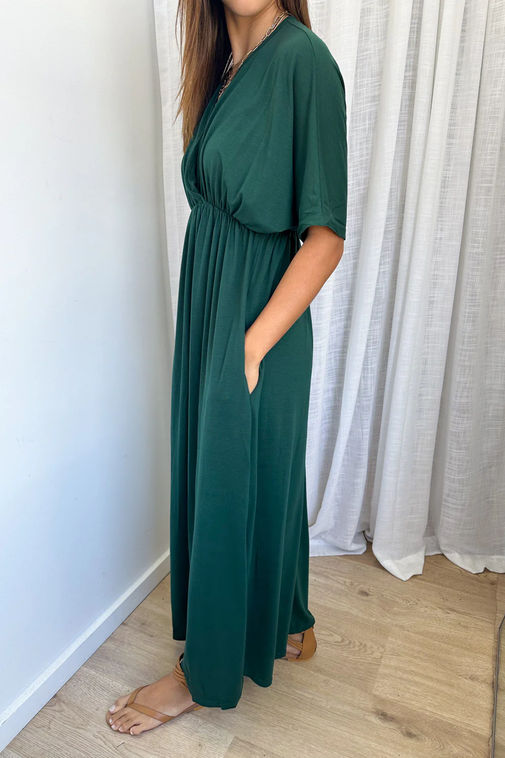 Sabrina Dress -  Emerald Green - Image 4