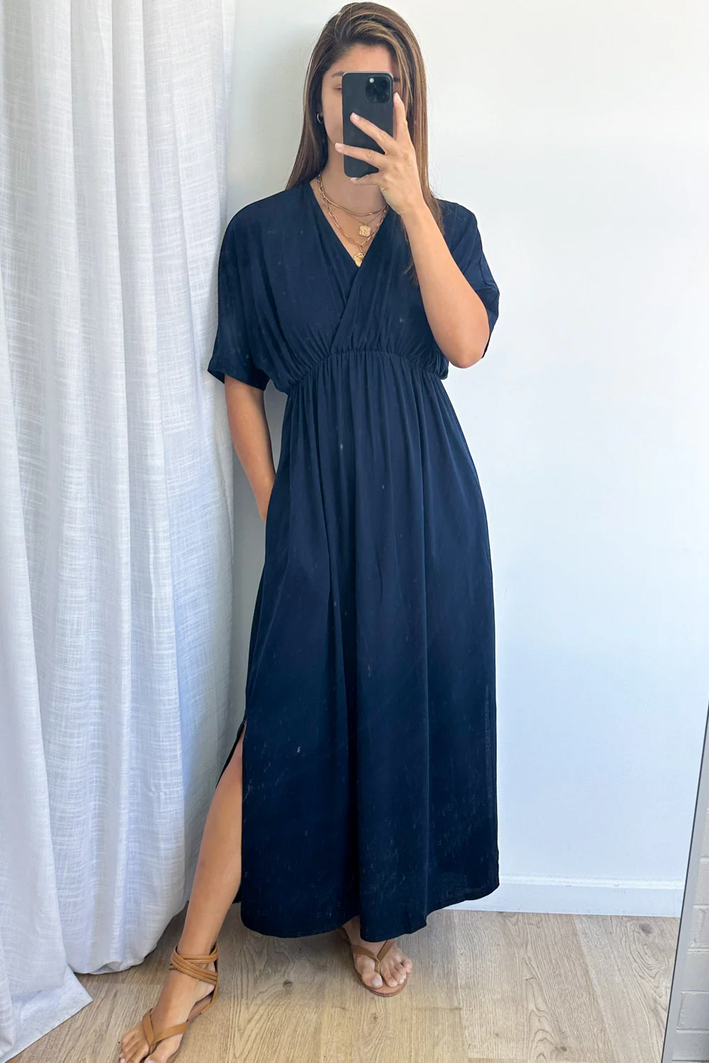 Sabrina Dress - Navy - Image 6