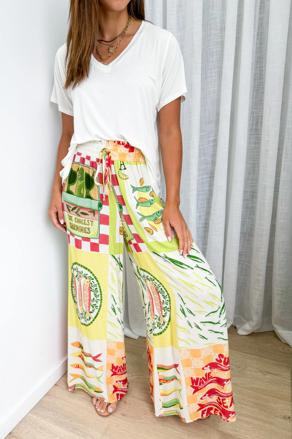 Sardelle Pants - Chartreuse Multi Print - Image 3