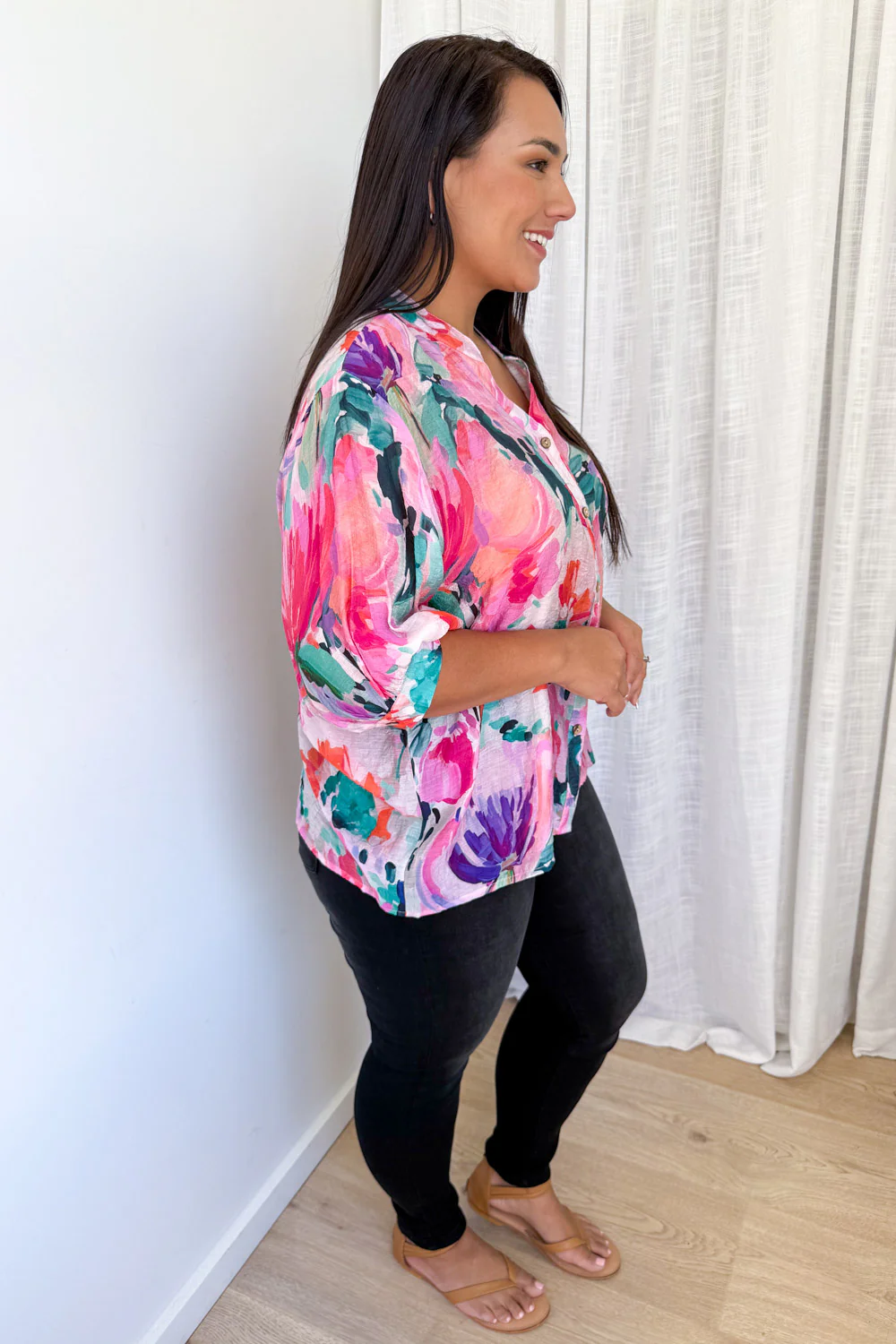 Savannah Blouse  - Hot Pink - Image 10