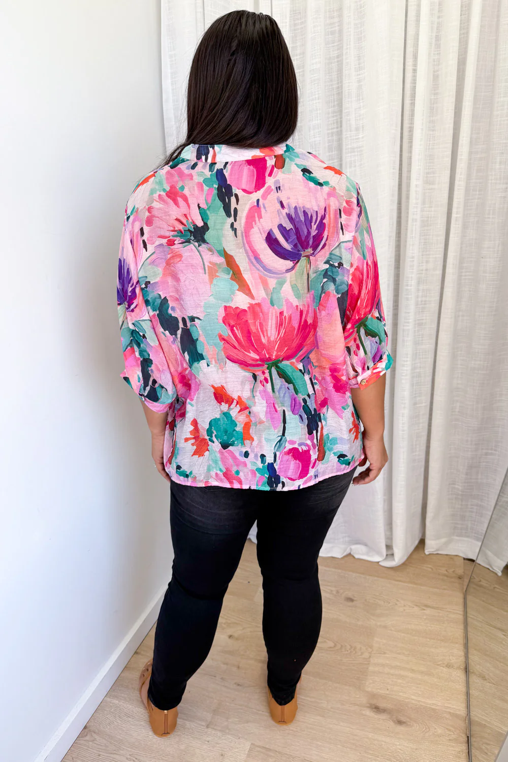 Savannah Blouse  - Hot Pink - Image 11