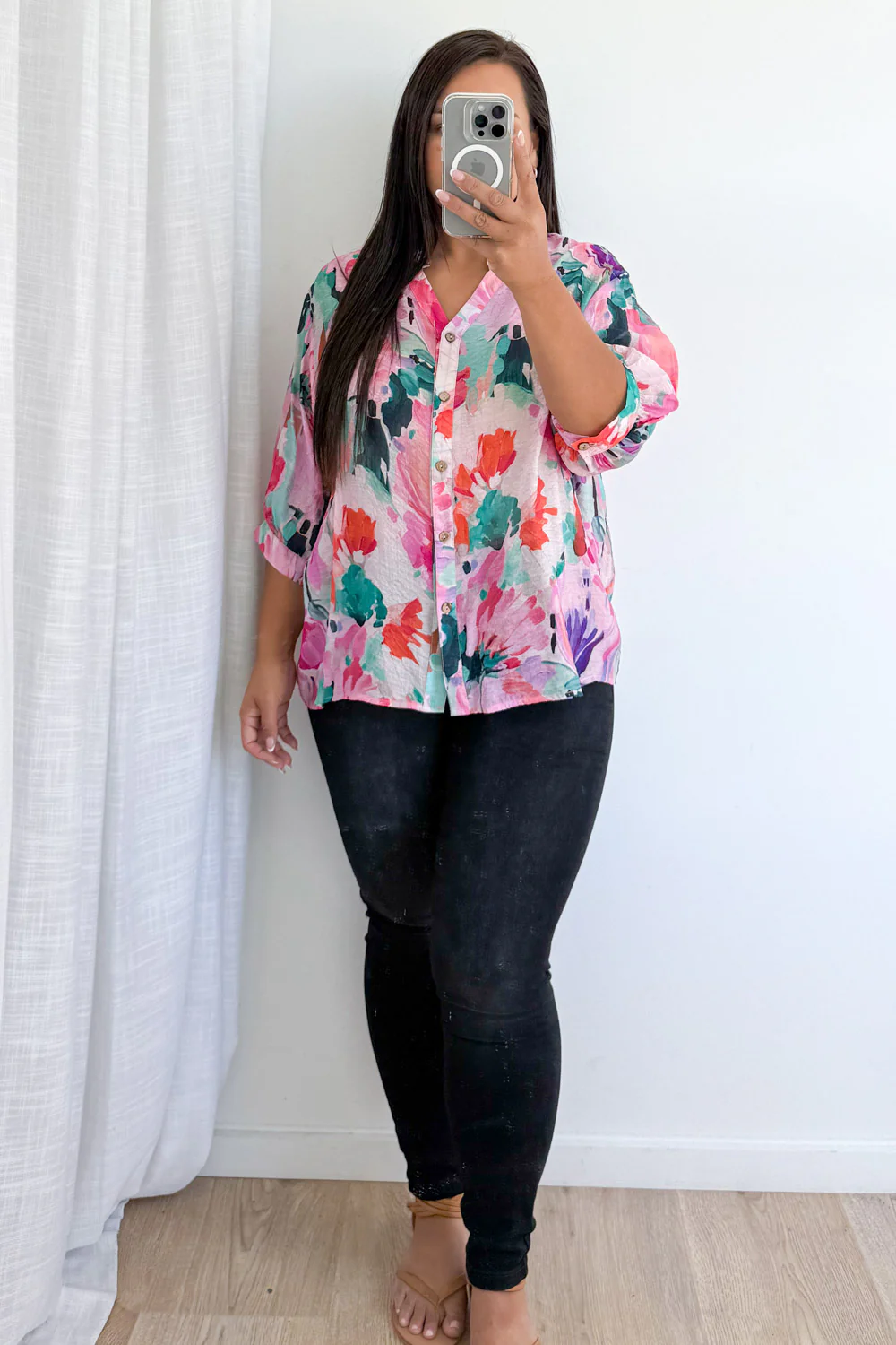 Savannah Blouse  - Hot Pink - Image 12